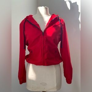 Brandy Melville Red Windbreaker Jacket